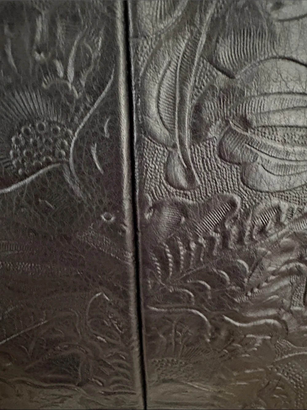 American Leather Co. Cleveland Leather Backpack - black tooled